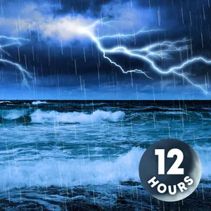 Thunderstorm & Ocean Sounds for Deep Sleep | 12 Hours