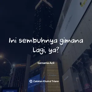 Ini sembuhnya gimana lagi ya?