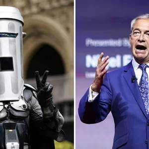 Count Binface runs against Reform Party’s Farage in UK election