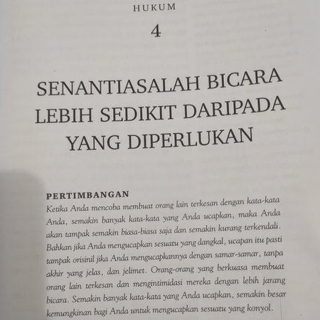 Hukum IV (The 48 Laws of Power by Robert Greene)