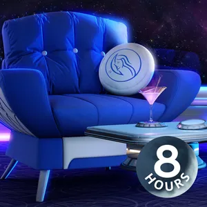 Relax in Spaceship Lounge | 8 Hour Space White Noise Sleep Sounds