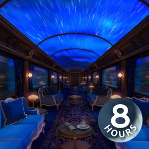 Train Sounds for Sleep & Relaxation | 8 Hour Luxury Train Ride