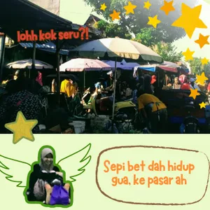 meramaikan hati yang sepi dengan pergi ke pasar