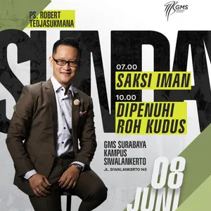  “DIPENUHI ROH KUDUS” | Ps. Robert Tedjasukmana | GMS Surabaya Siwalankerto