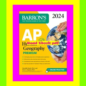 [PDF READ ONLINE] AP Human Geography Premium, 2024: 6 Practice Tests + Comprehensive Review + Online Practice (Barron's AP Prep) 