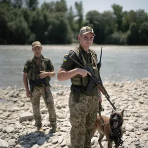 Why Ukrainian Guards Are Patrolling This River for Fellow Ukrainians