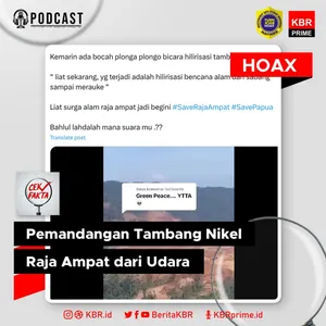 Pemandangan Tambang Nikel Raja Ampat dari Udara