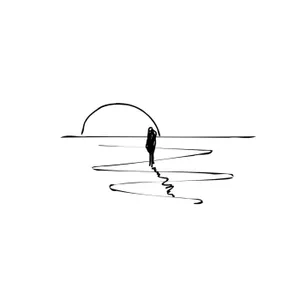 "the sunset is beautiful isn't it?"