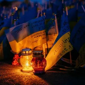 A Ukrainian City Marks A Year Of Loss—And Resistance