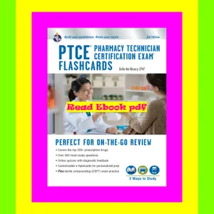 [Ebook] PTCE - Pharmacy Technician Certification Exam Flashcard Ed. Book + Online 3rd. Edition (Flash Card Books) 
