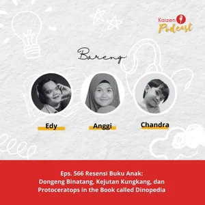 Eps. 566 Resensi Buku Anak Dongeng Binatang- Kejutan Kungkang - Protoceratops in The Book called Dinopedia - S06E10