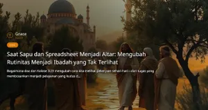 Artikel: Saat Sapu dan Spreadsheet Menjadi Altar: Mengubah Rutinitas Menjadi Ibadah yang Tak Terlihat