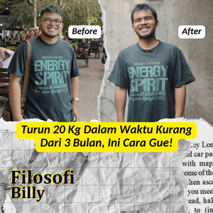 Turun 20 Kg Dalam Waktu Kurang Dari 3 Bulan, Ini Cara Gue!!