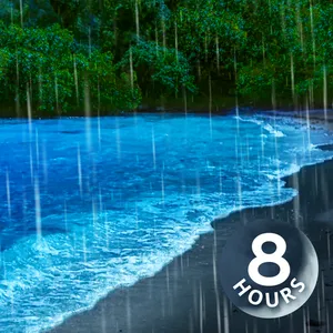 Rain Sounds to Sleep + Ocean Waves for Relaxation = Pure Bliss for 8 Hours!