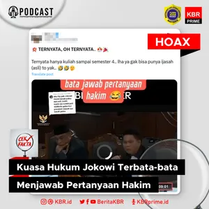 Cek Fakta: Kuasa Hukum Jokowi Terbata-bata Menjawab Pertanyaan Hakim