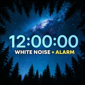 White Noise for Deep Sleep with 12 Hour Timer