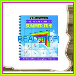 [Ebook] Reading Brain Games - Sticker by Number Summer Fun! (Easy - Square Stickers) Create Beautiful Art With Easy to Use Sticker Fun! EBOOK pdf By Publications International