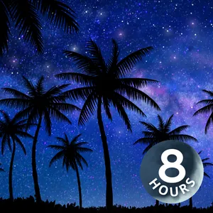 White Noise Sleeping Sounds | 8 Hour Starry Night in Palm Springs
